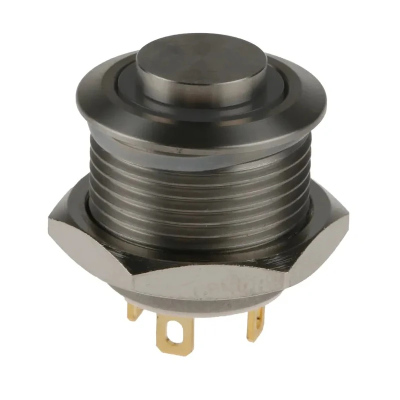 RS PRO Illuminated Momentary Push Button Switch, Panel Mount, 16 mm Cutout, SPST, Green LED, IP67, 36 V dc 175-9206