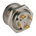 RS PRO Illuminated Push Button Switch Momentary Panel Mount 16 mm Cutout SPST Yellow LED IP67 36 V dc 175-9207