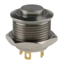 RS PRO Illuminated Push Button Switch Momentary Panel Mount 16 mm Cutout SPST Yellow LED IP67 36 V dc 175-9207