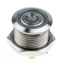 RS PRO Illuminated Momentary Push Button Switch, Panel Mount, 16 mm Cutout, SPST RGB LED, IP67, 36 V dc 175-9212