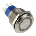 RS PRO Illuminated Momentary Push Button Switch, Panel Mount, 22.2 mm Cutout, DPDT, Red LED, IP67, 250 V AC 250 V DC 175-9246