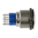 RS PRO Illuminated Momentary Push Button Switch, Panel Mount, 22.2 mm Cutout, DPDT, Red LED, IP67, 250 V AC 250 V DC 175-9246