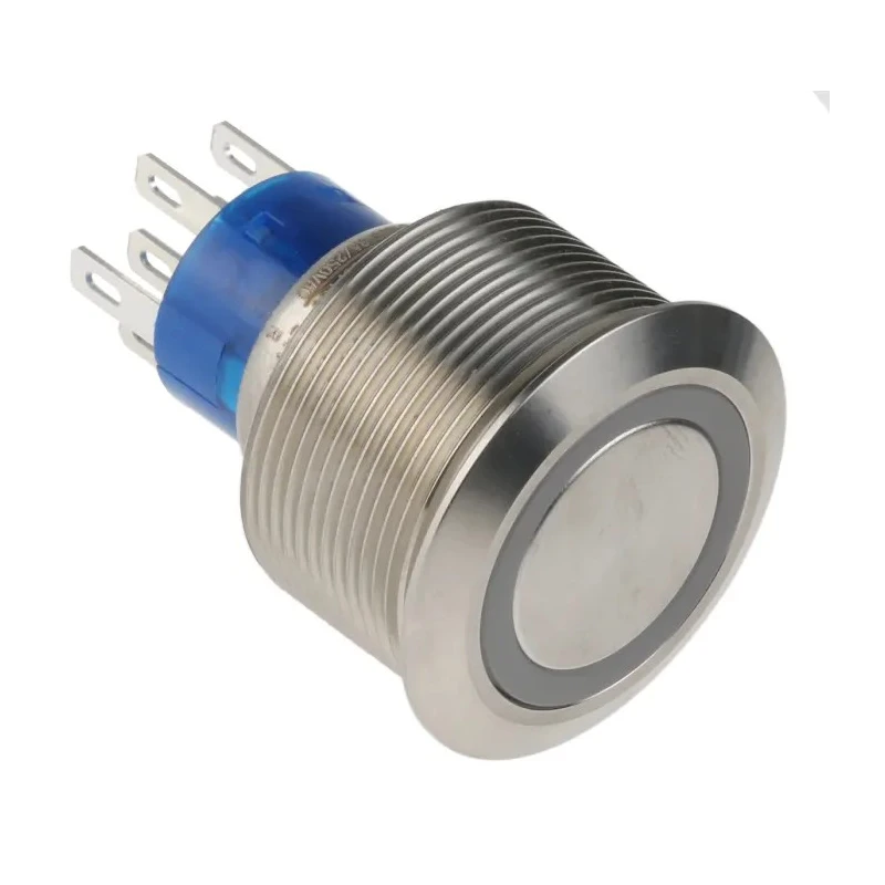 RS PRO Push Button Switch, Latching, Panel Mount, SPDT, IP67, 25.2 mm Cutout, 250 V AC, 3-5A Switch Contact Current 175-9265