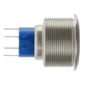 RS PRO Push Button Switch, Latching, Panel Mount, SPDT, IP67, 25.2 mm Cutout, 250 V AC, 3-5A Switch Contact Current 175-9265