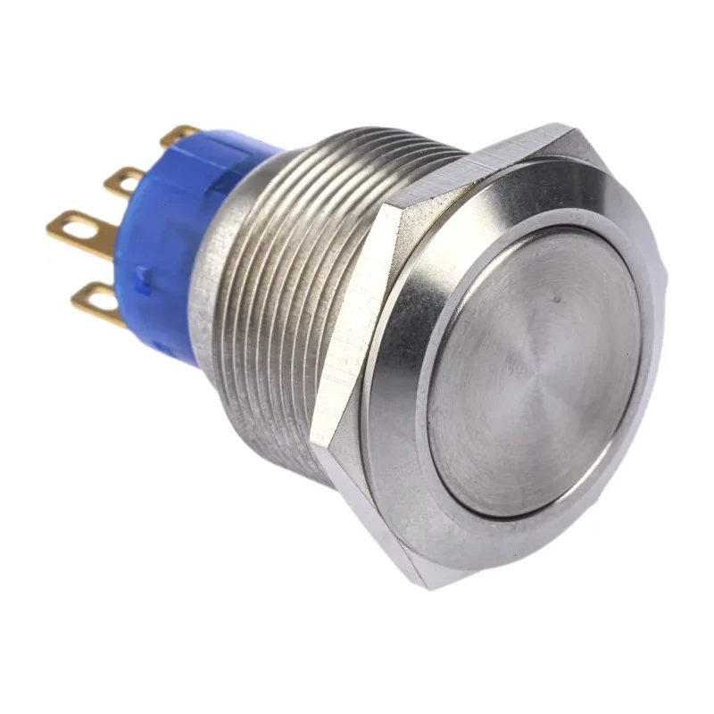 RS PRO Push Button Switch Momentary Panel Mount DPDT IP67 Rated 22.2 mm Cutout 250 V 3, 5A 175-9271