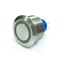 RS PRO Illuminated Momentary Push Button Switch, Panel Mount, 25.2 mm Cutout, DPDT, White LED, IP67, 250 V AC 250 V 175-9263