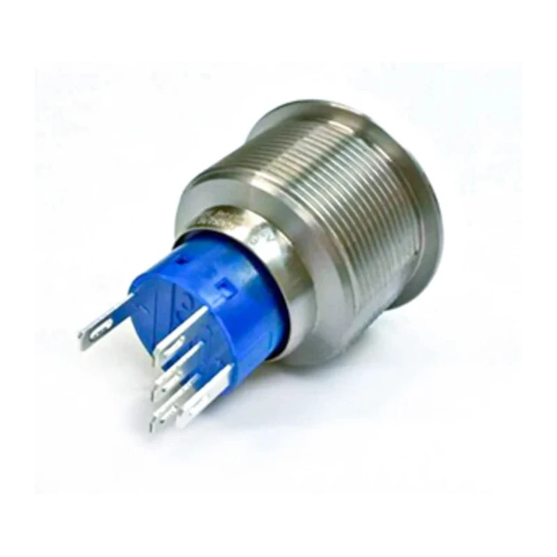 RS PRO Illuminated Momentary Panel Push Button Switch, SPDT, Green LED, IP67, 25.2 mm Cutout, 250V AC 250V DC 3.5A 175-9272