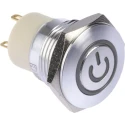RS PRO Illuminated Push Button Switch, Latching, Panel Mount, 16 mm Cutout, SPST, Green LED, IP67 Rated, 36 V DC 175-9283