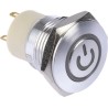 RS PRO Illuminated Push Button Switch, Latching, Panel Mount, 16 mm Cutout, SPST, Green LED, IP67 Rated, 36 V DC 175-9283