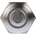RS PRO Illuminated Push Button Switch, Latching, Panel Mount, 16 mm Cutout, SPST, Green LED, IP67 Rated, 36 V DC 175-9283