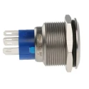 RS PRO Illuminated Push Button Switch, Latching, Panel Mount, 22.2 mm Cutout, SPDT, Yellow LED, IP67, 250 V AC, 3-5 175-9314