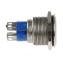 RS PRO Illuminated Momentary Push Button Switch Panel Mount DPDT Green LED IP67 250V 175-9252