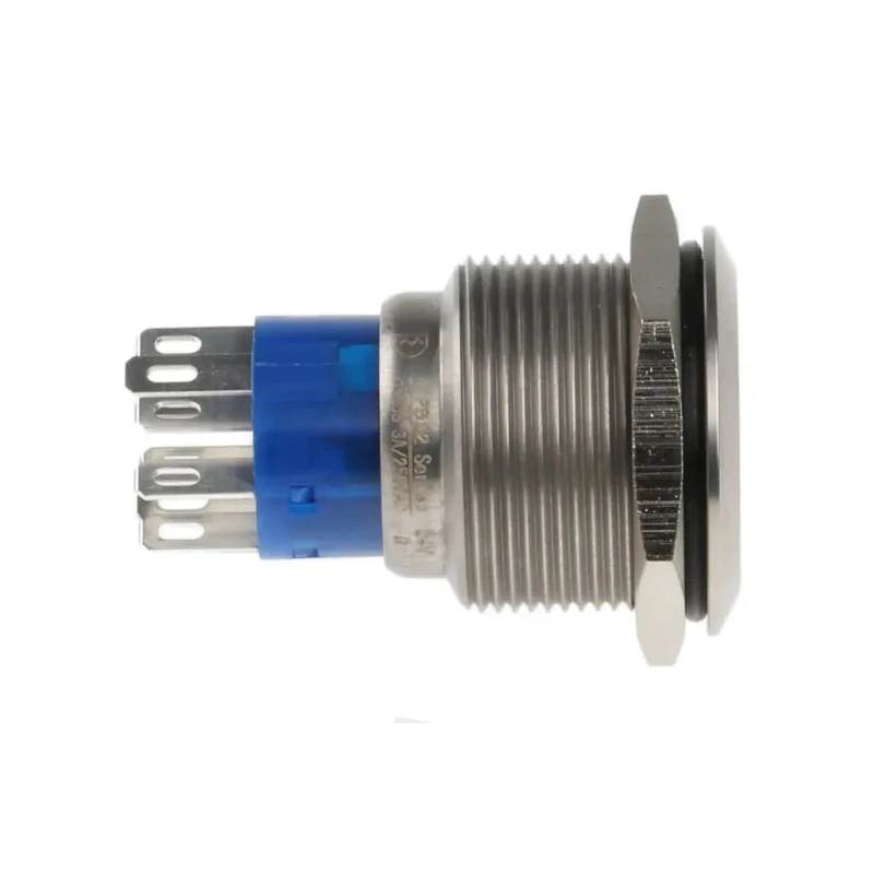 RS PRO Illuminated Momentary Push Button Switch Panel Mount DPDT Green LED IP67 250V 175-9252