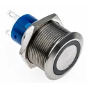 RS PRO Illuminated Push Button Switch, Momentary, Panel Mount, 22.2 mm Cutout, SPDT, Yellow LED, IP67, 250 V AC 3 175-9327