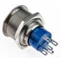 RS PRO Illuminated Push Button Switch, Momentary, Panel Mount, 22.2 mm Cutout, SPDT, Yellow LED, IP67, 250 V AC 3 175-9327