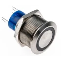 RS PRO Illuminated Push Button Switch Momentary Panel Mount SPDT Red LED IP67 250 V 250-9328 175-9328