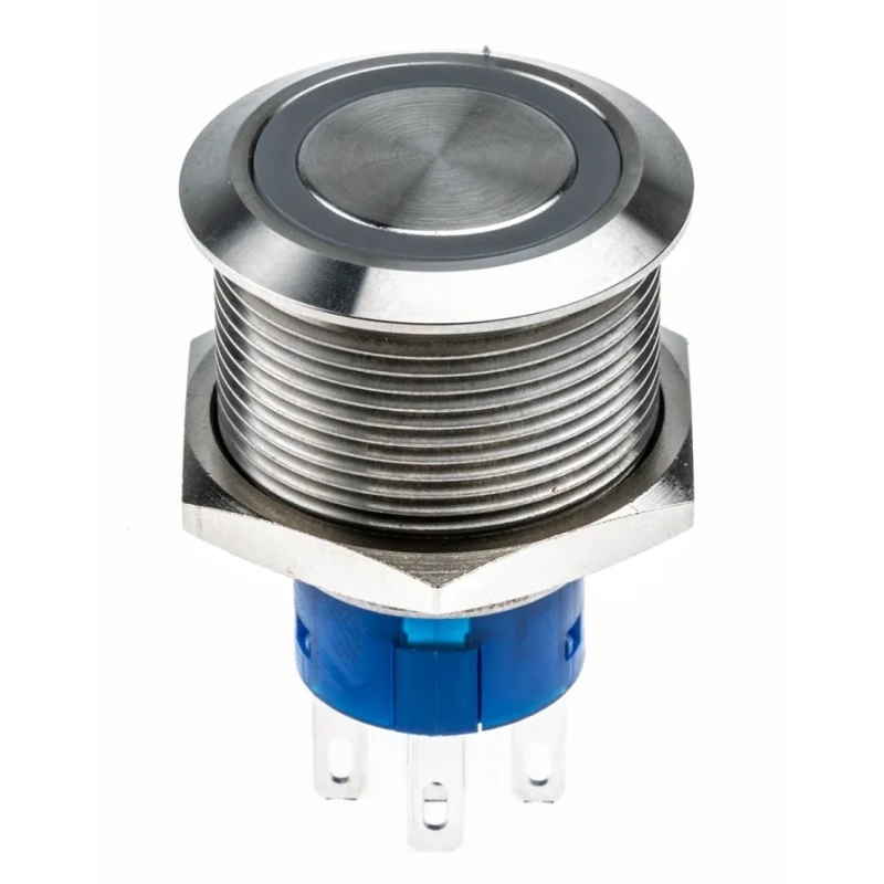 RS PRO Illuminated Push Button Switch Momentary Panel Mount SPDT Red LED IP67 250 V 250-9328 175-9328