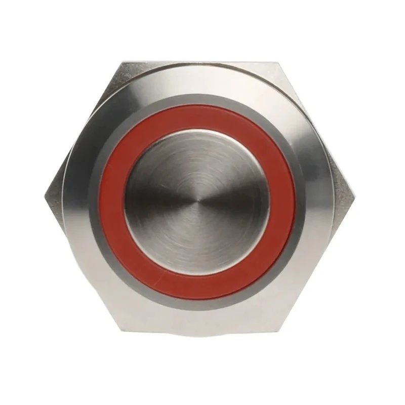 RS PRO Illuminated Momentary Push Button Switch Panel Mount DPDT Red LED IP67 250 V 175-9284