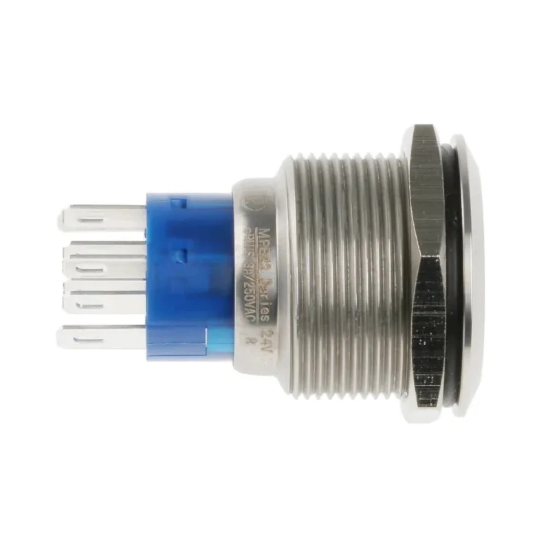 RS PRO Illuminated Momentary Push Button Switch Panel Mount DPDT Red LED IP67 250 V 175-9284