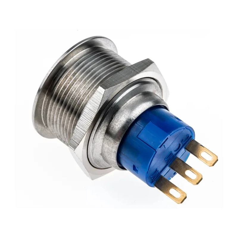 RS PRO Push Button Switch Momentary Panel Mount SPDT IP67 250 V 3, 5A 175-9333