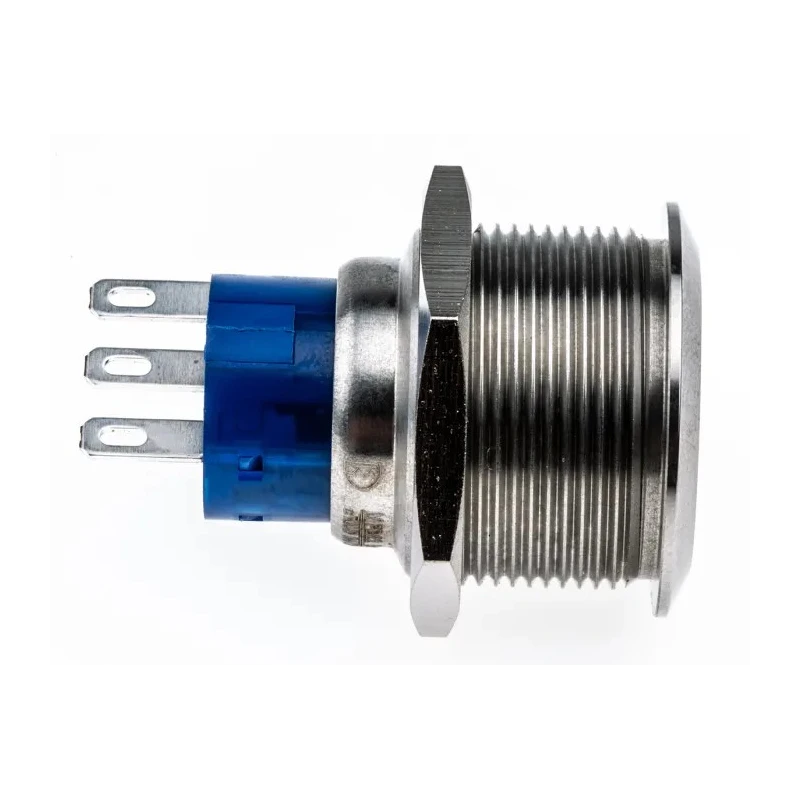 RS PRO Push Button Switch Momentary Panel Mount SPDT IP67 22.2 mm Cutout 250 V 3, 5A 175-9334