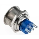 RS PRO Push Button Switch Momentary Panel Mount SPDT IP67 22.2 mm Cutout 250 V 3, 5A 175-9334