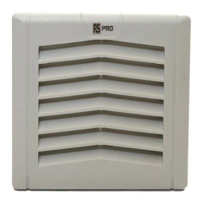 RS PRO Filter Fan, Square Configuration, 230V AC, 13W Power, 39 m³/h Filtered Air Flow, 48 m³/h Unimpeded Air Flow IP54