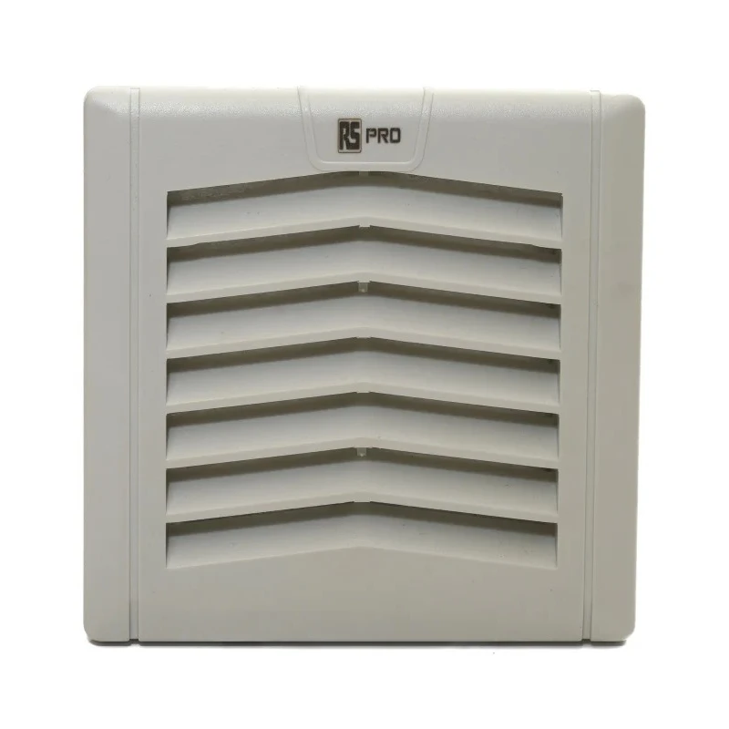 RS PRO Filter Fan, Square Configuration, 230V AC, 13W Power, 39 m³/h Filtered Air Flow, 48 m³/h Unimpeded Air Flow IP54