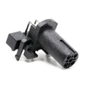 TE Connectivity Circular Connector 5 Contacts Panel Mount PCB M12 Socket Female IP68 125V 4A Right Angle T4145015051-001