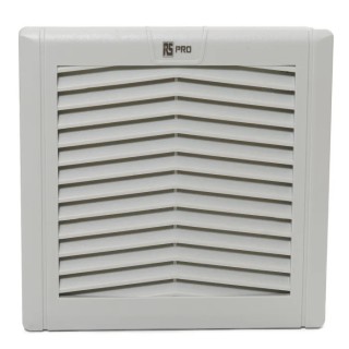 RS PRO Filter Fan 230V AC 138 m³/h Filtered Airflow 162 m³/h Unimpeded Airflow IP54 125 mm x 125 mm IP54