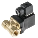 Burkert Solenoid Valve 2 Port NC Brass Body 24V DC 10W 13mm Orifice 10 Bar Operating Pressure 221602
