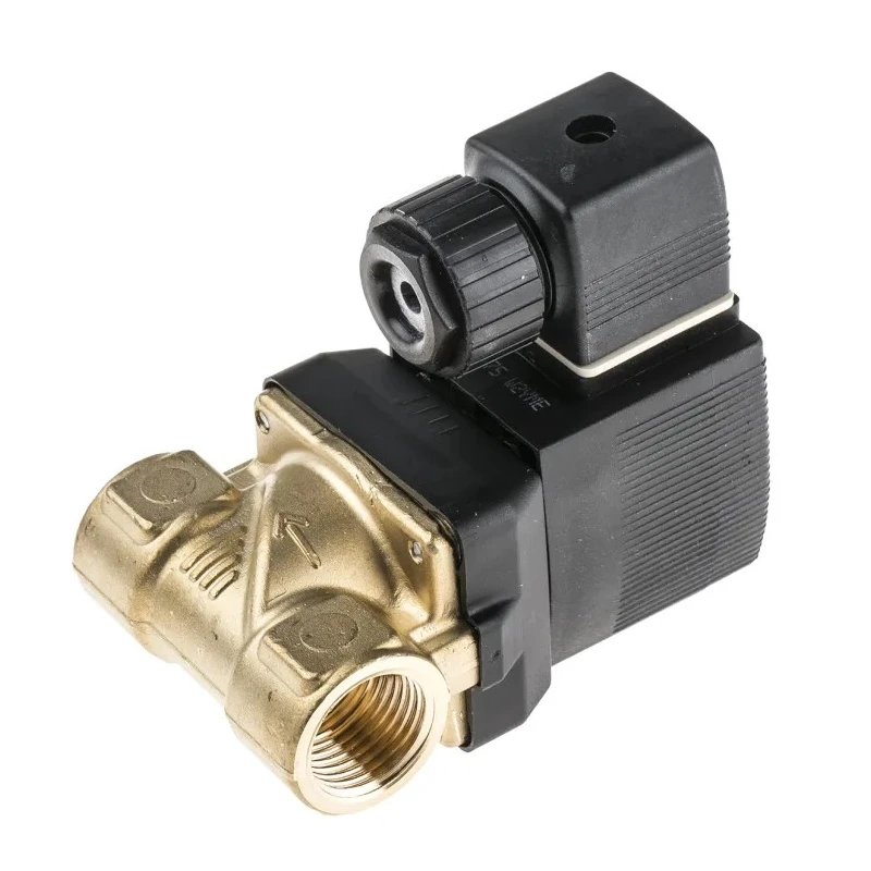 Burkert Solenoid Valve 2 Port NC Brass Body 24V DC 10W 13mm Orifice 10 Bar Operating Pressure 221602