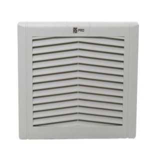 RS PRO Filter Fan 115V AC 19W 138 m³/h Filtered Air Flow 162 m³/h Unimpeded Air Flow IP54 125 mm x 125 mm IP54