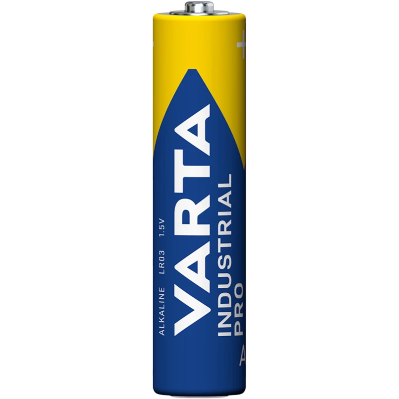 Varta Industrial Pro Alkaline AAA Battery 1.5 V, 1.25Ah Capacity, LR03 IEC Code, 10 Pack 4008496356652
