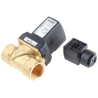 Burkert Solenoid Valve 2 Port Normally Closed DN 10 to 65 mm Brass Body 230V ac 221621