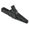 Staubli Black Crocodile Clip 32A Brass Contact Insulated Nylon 20mm Jaw Opening 66.9755-21