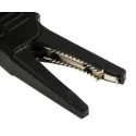 Staubli Black Crocodile Clip 32A Brass Contact Insulated Nylon 20mm Jaw Opening 66.9755-21