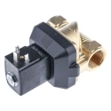 Burkert 2-Port Normally Closed Solenoid Valve DN 10 to 65 mm, Nickel Plated Brass, 110V AC, IP65, Series 221 Model 221632