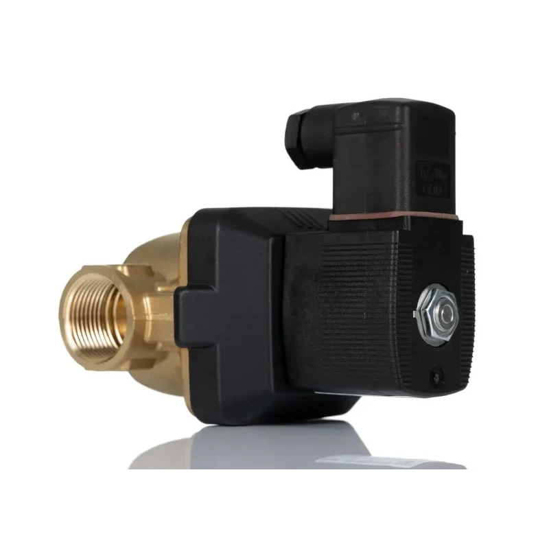 Burkert Solenoid Valve 2 Port NC Brass Body 24V DC 10 bar Operating Pressure 20mm Orifice 221630