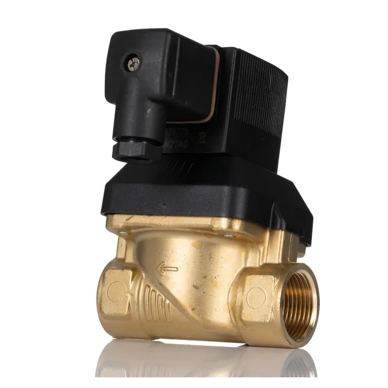 Burkert Solenoid Valve 2 Port NC Brass Body 24V DC 10 bar Operating Pressure 20mm Orifice 221630