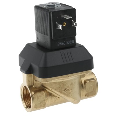 Burkert Solenoid Valve, 2 Port, NC, DN 10 to 65 mm, Brass Body, 230V AC, 10 bar, IP65 221633