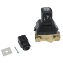 Burkert Solenoid Valve, 2 Port, NC, DN 10 to 65 mm, Brass Body, 230V AC, 10 bar, IP65 221633