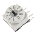 Hartmann Rotary Coded DIP Switch PCB Mount Solder Terminal PT65102L254