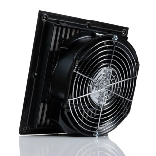RS PRO 35W Filter Fan 230V AC, 239.6 m³/h Filtered, 399.3 m³/h Unimpeded, IP54, 204 mm x 204 mm, Ball Bearing IP54