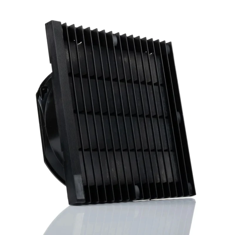 RS PRO 35W Filter Fan 230V AC, 239.6 m³/h Filtered, 399.3 m³/h Unimpeded, IP54, 204 mm x 204 mm, Ball Bearing IP54