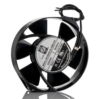 RS PRO Industrial Axial Fan 230V AC 42W 356.8 m³/h Airflow Dual Ball Bearing IP55 172mm Frame IP55