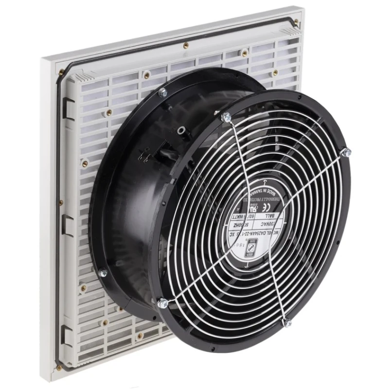 RS PRO Filter Fan 230V AC 75W AC Operation 317mm x 317mm with 866.5 m³/h Filtered and 1444.2 m³/h Unimpeded Air Flow IP54