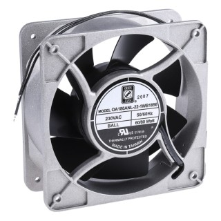 RS PRO Axial Fan, 230V AC, 80W Power, 679.6 m³/h Airflow, IP56 Rated, Ball Bearing, 180x180x65 mm IP56