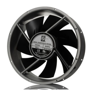 RS PRO AC Axial Fan, 230V ac, 105W Power, 1699 m³/h, 254mm Frame Size, IP56 Protection, Ball Bearing IP56