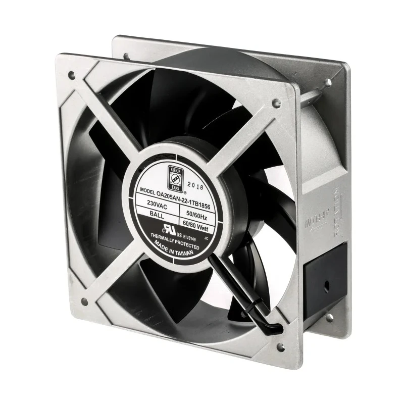 RS PRO 205 mm Square Frame AC Axial Fan 230V AC 80 W 3000 RPM IP56 IP56